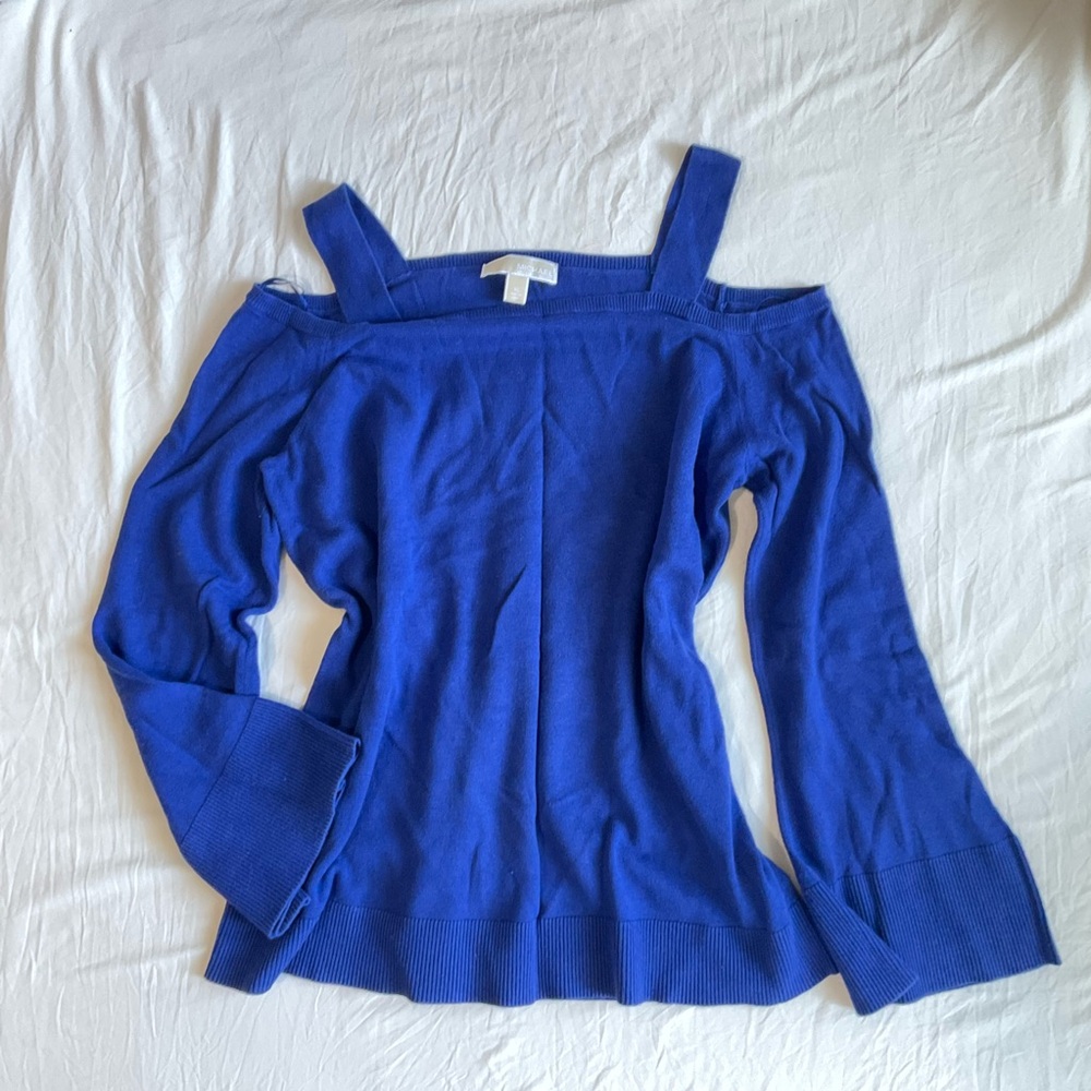 Michael kors off- shoulder knit sweater XL